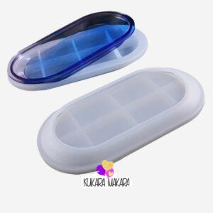 RES008 - Molde de silicón para bandeja ovalada Medidas 19.5 x 10 cm