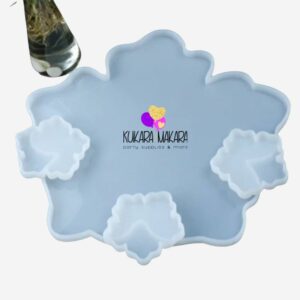 res010 - Molde de Silicón para Bandeja Flor 37 x 37.5 cm